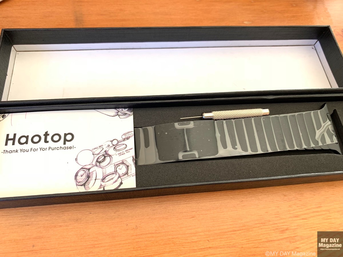 Apple Watch series４ブラックにおすすめのバンド！「Haotop Compatible for Apple Watch」はステンレスバンドはコスパ高くおすすめ！