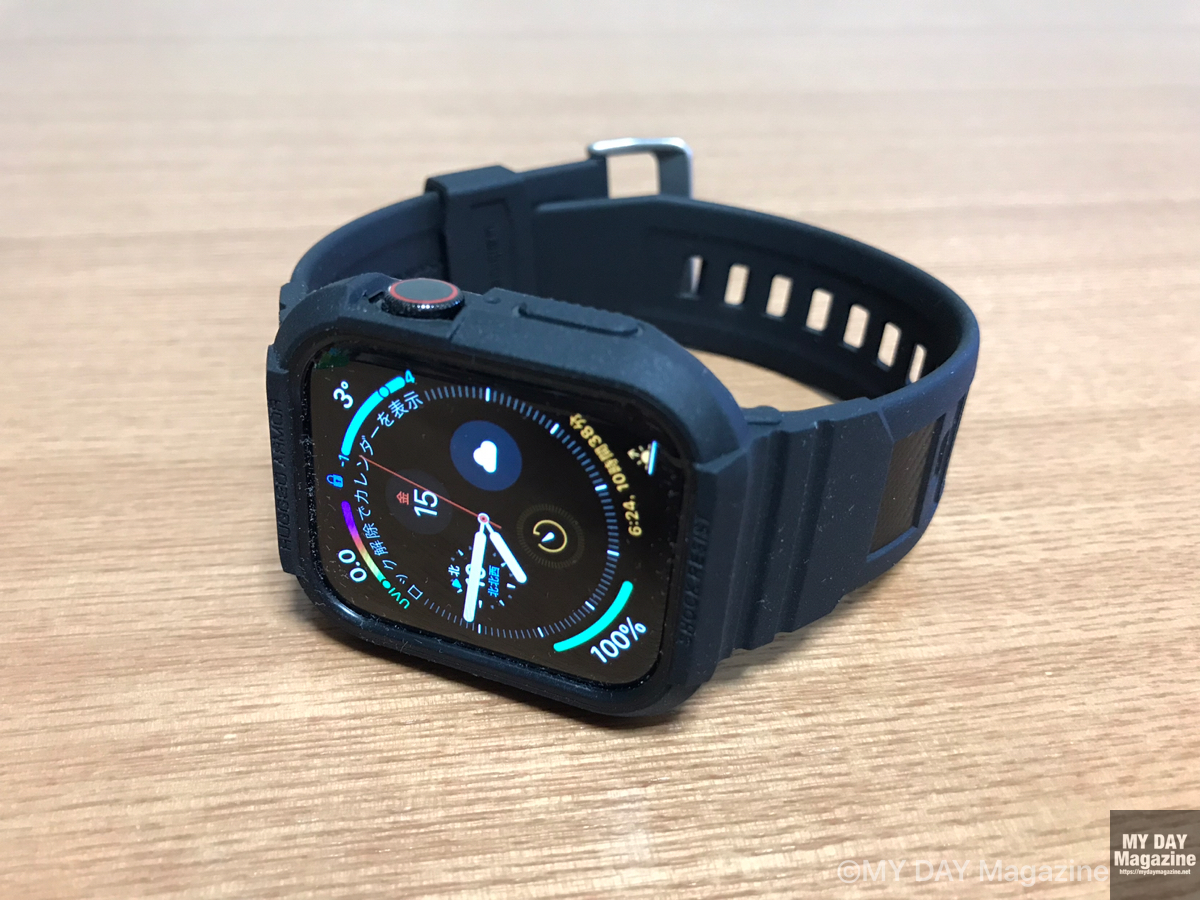 Spigen のApple Watch series4用のバンド「ラギッド・アーマープロ」はバンドとケース一体仕様でおすすめ！
