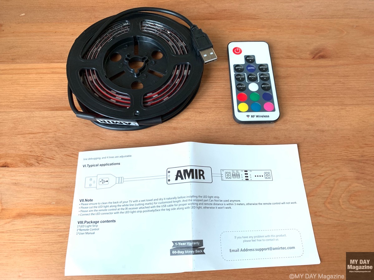 LEDテープライトをテレビ裏に貼って間接照明に！手軽で簡単におしゃれな雰囲気に！